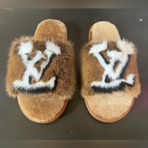 Designer Inspired mink slides